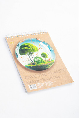 Блокнот на верхній спіралі, А5, 60 аркушів